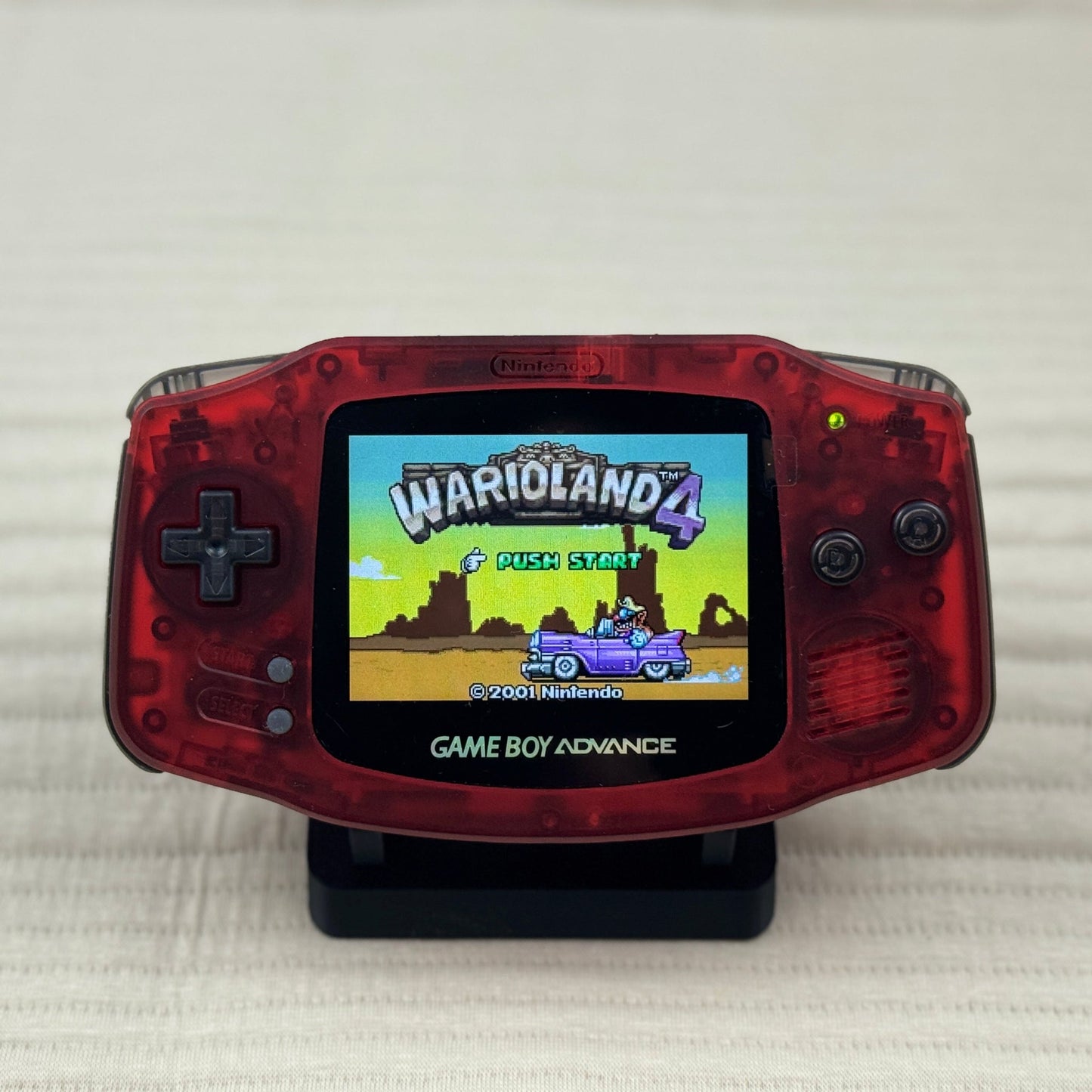 Custom Game Boy Advance with IPS backlit screen and Ruby shell by Retro Recology